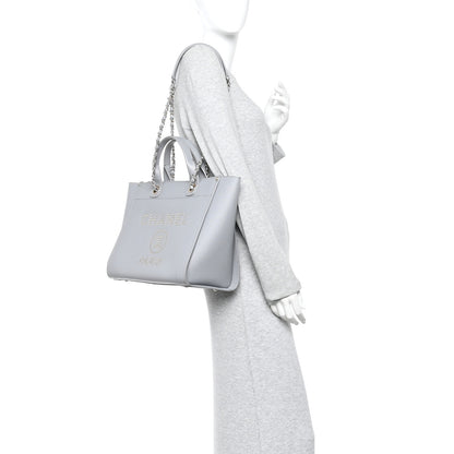 Chanel Caviar Studded Medium Deauville Tote Grey 2 of 11