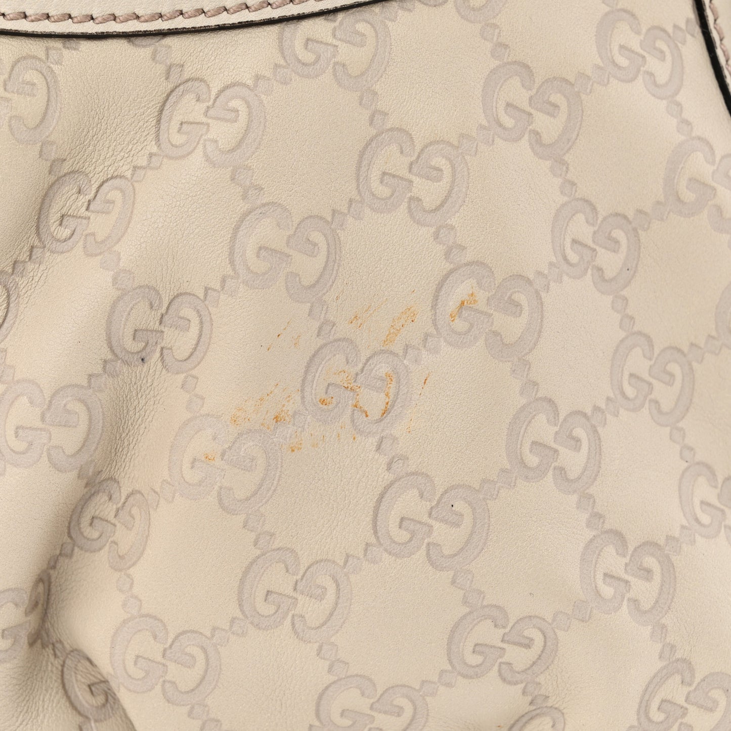Guccissima Medium D Gold Hobo Off White