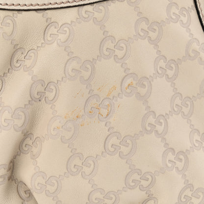 Gucci Guccissima Medium D Gold Hobo Off White 11 of 13