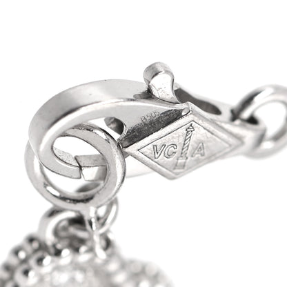 Van Cleef & Arpels 18K White Gold Diamond 6 Motifs Sweet Alhambra Bracelet 5 of 6