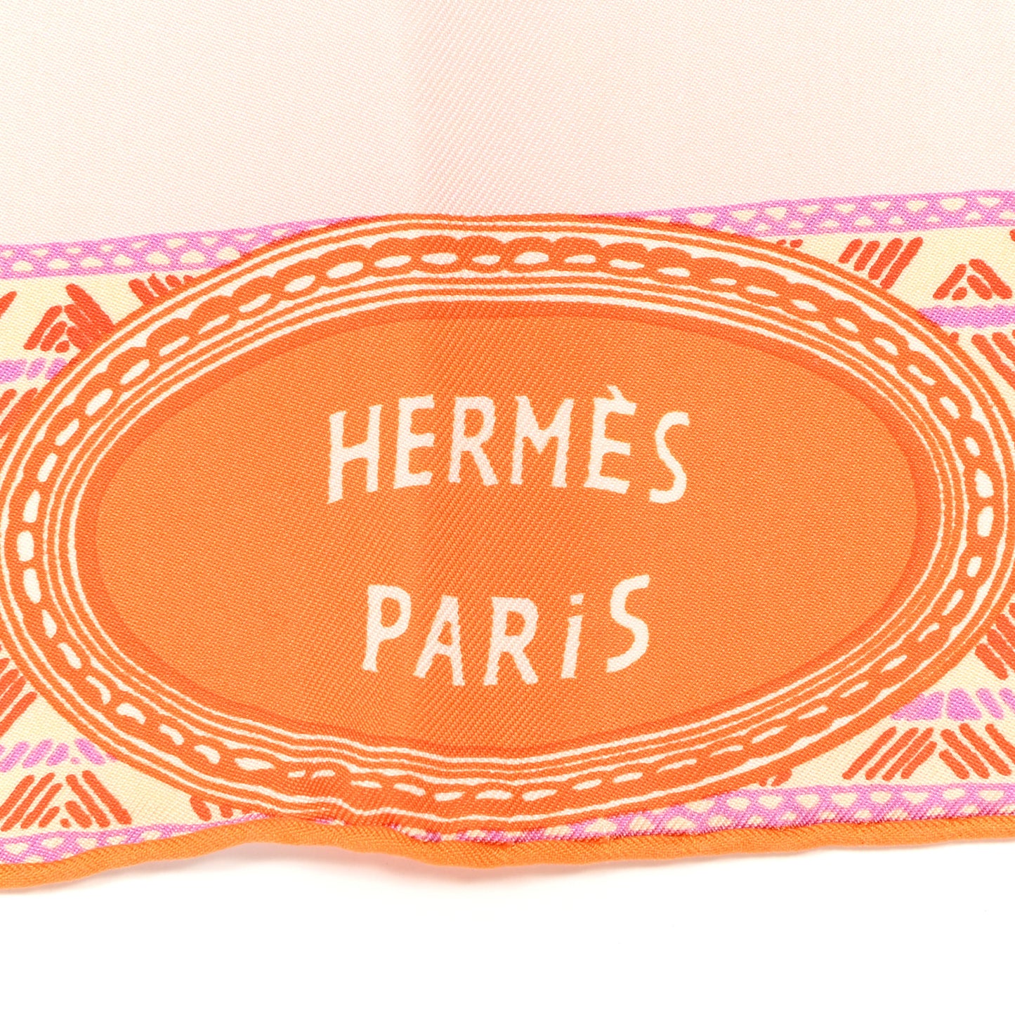 Silk Favori Du Faubourg Scarf 90 Corail