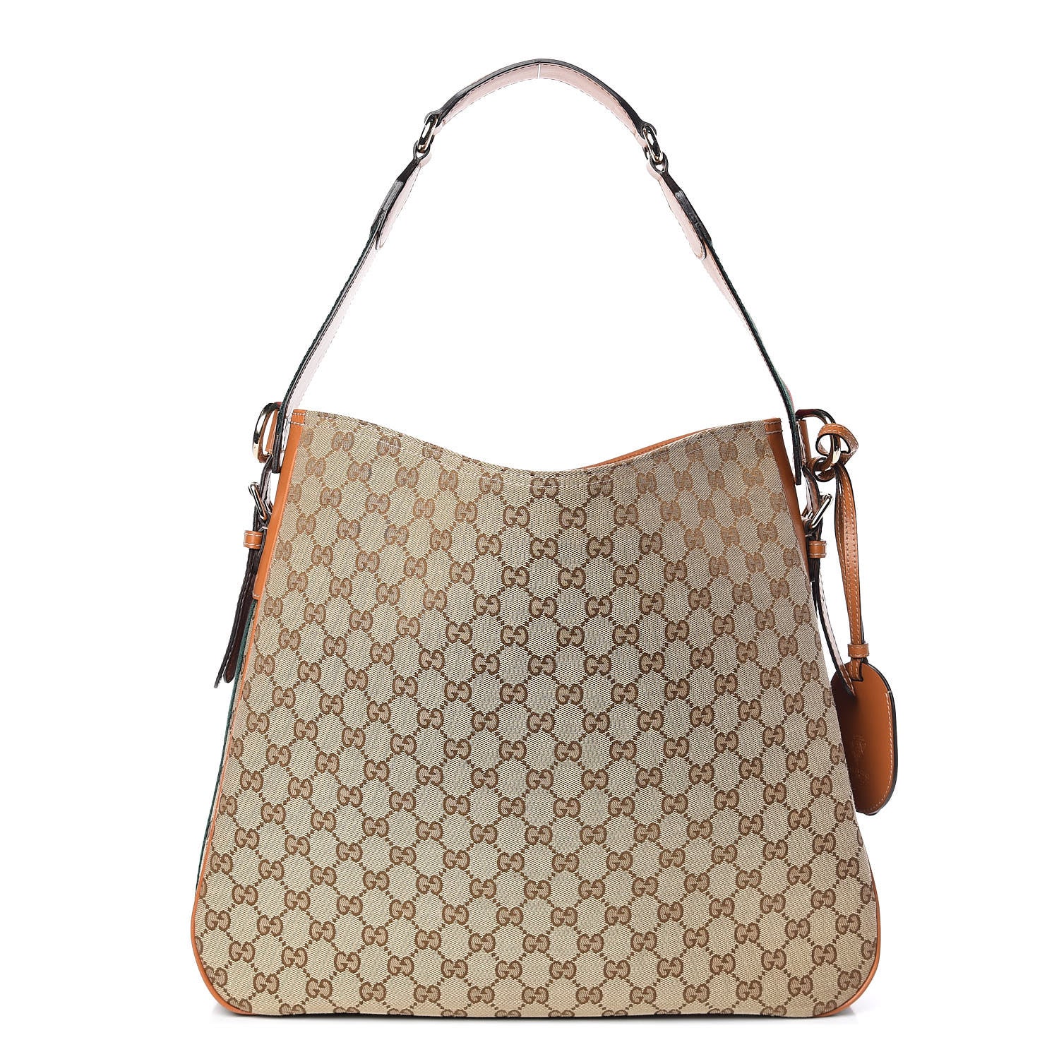 Gucci Monogram Medium Heritage Shoulder Bag Light Tobacco 1 of 14