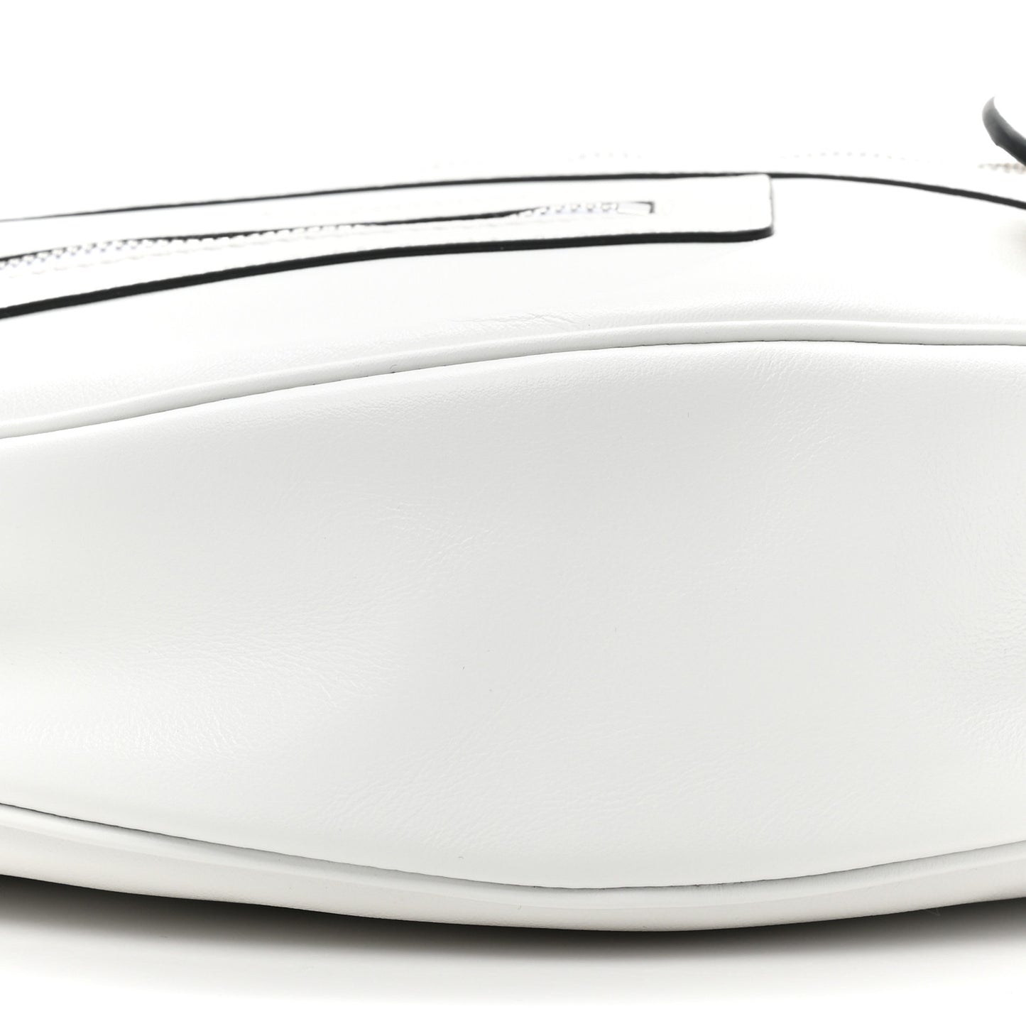 Calfskin Medium Repeat Zip Hobo Optical White