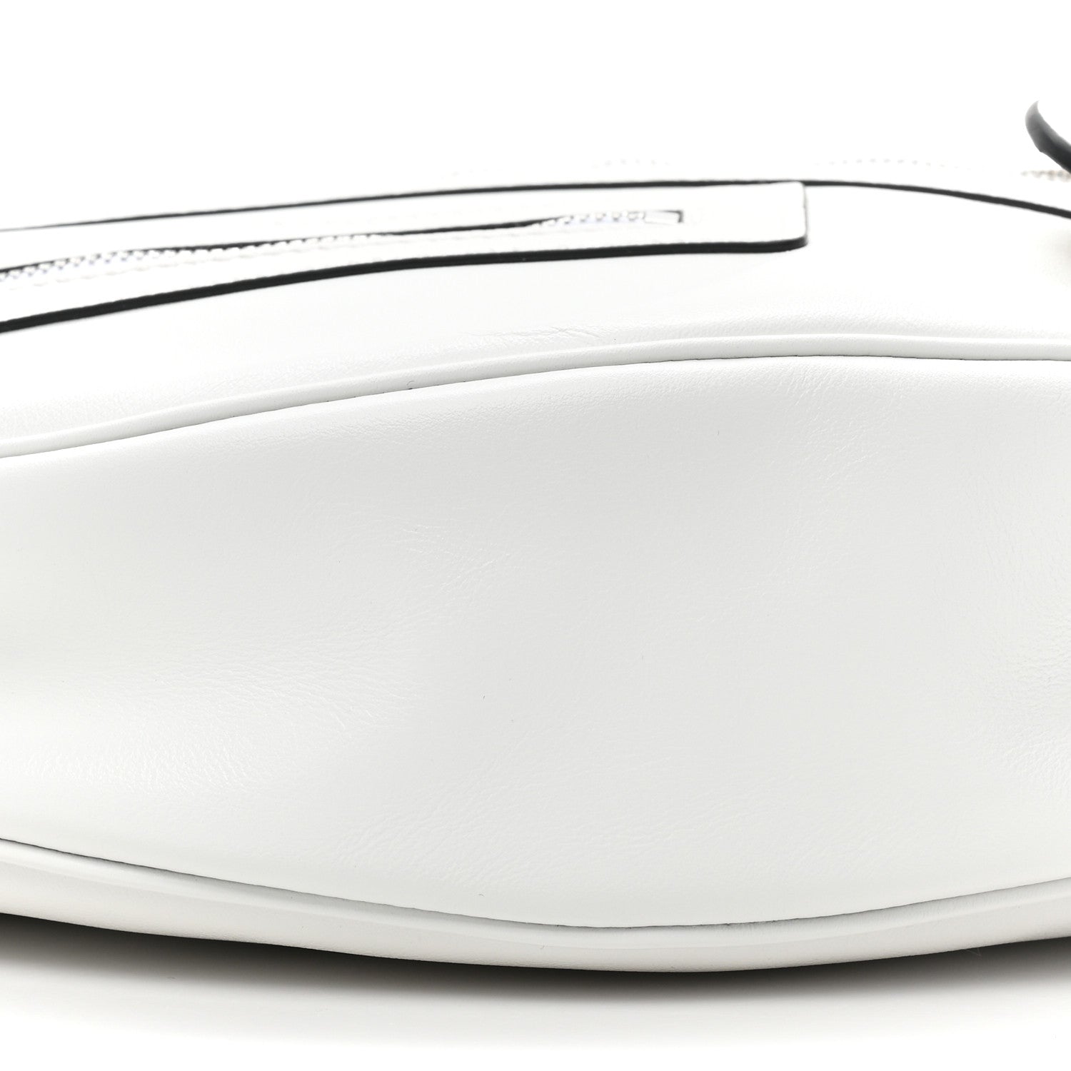Versace Calfskin Medium Repeat Zip Hobo Optical White 8 of 8