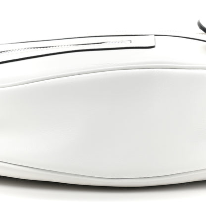 Versace Calfskin Medium Repeat Zip Hobo Optical White 8 of 8
