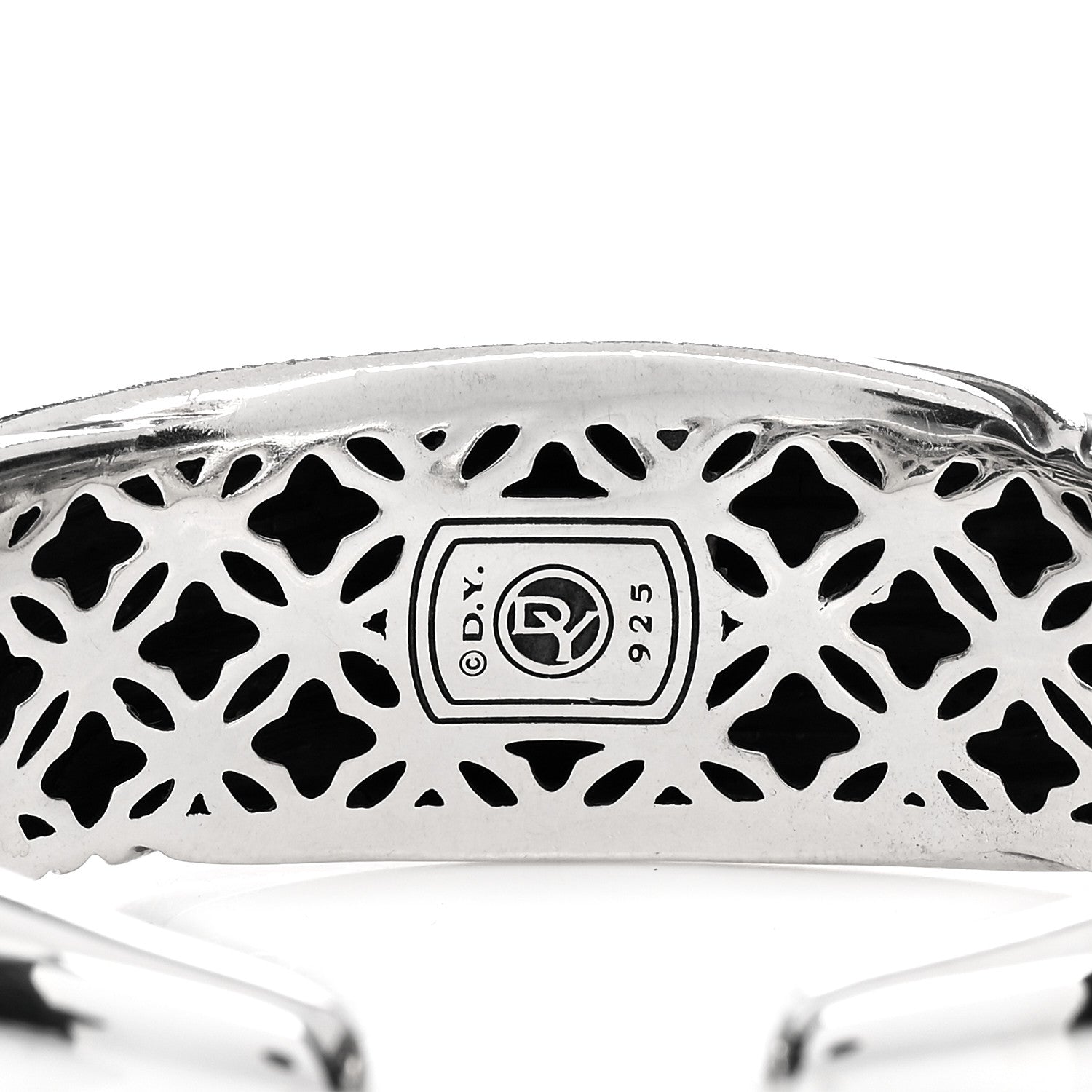 David Yurman Sterling Silver 20mm Sculpted Cable Cuff Bracelet 3 of 3