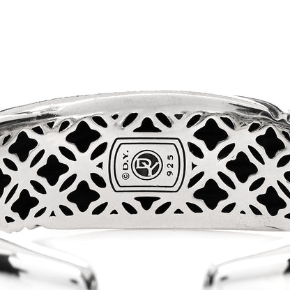 David Yurman Sterling Silver 20mm Sculpted Cable Cuff Bracelet 3 of 3