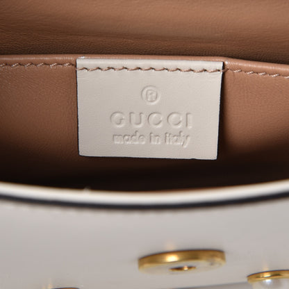 Gucci Nappa Pearl Studded Mini Queen Margaret Broadway Shoulder Bag Mystic White 6 of 7