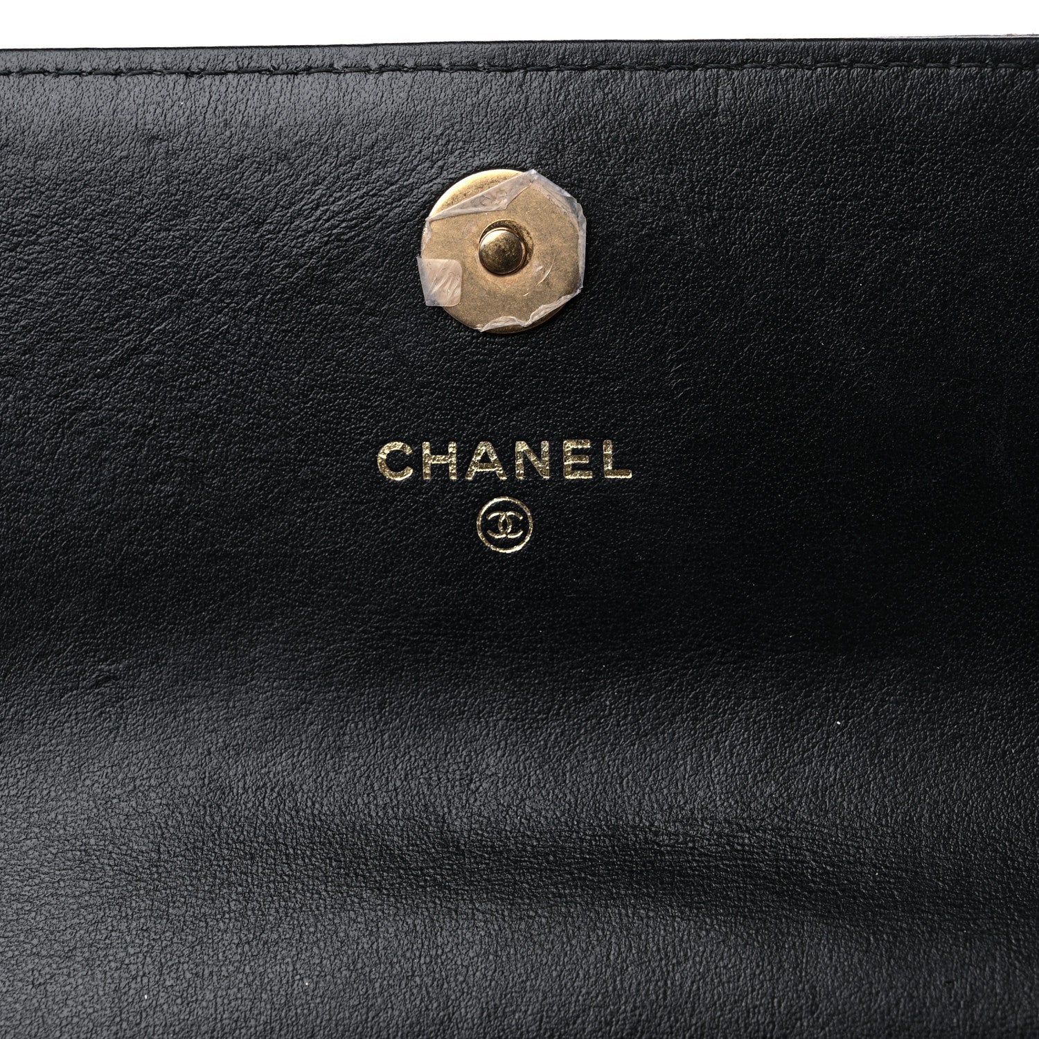 Chanel Lambskin Quilted Chanel 19 Flap Clutch Black 6 of 13