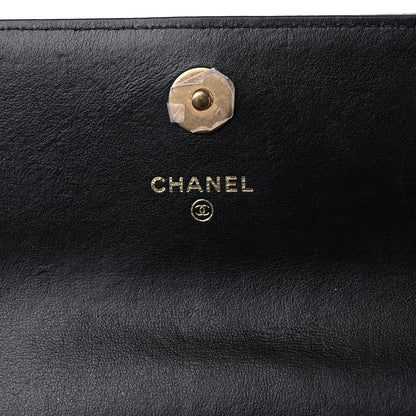 Chanel Lambskin Quilted Chanel 19 Flap Clutch Black 6 of 13