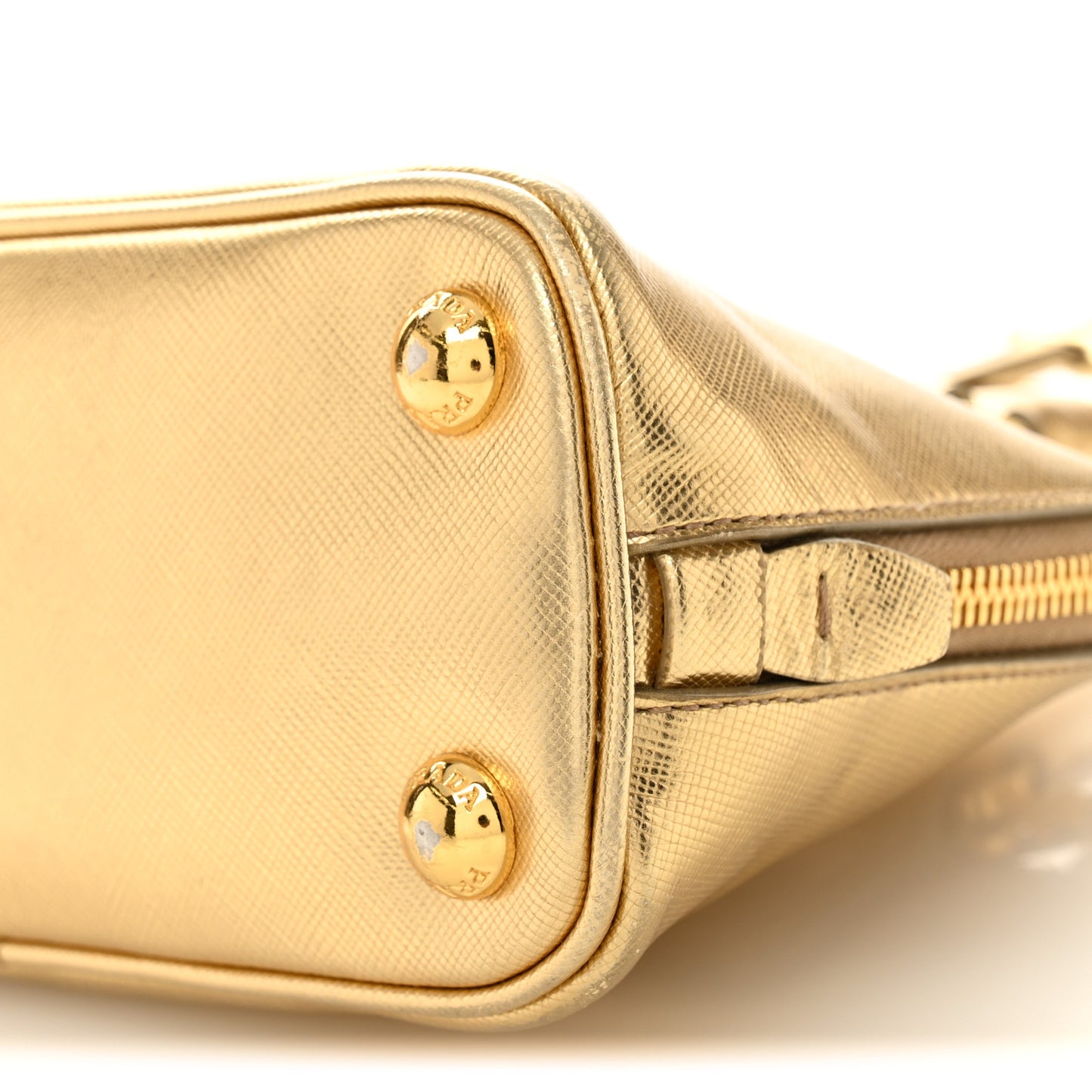 Saffiano Lux Mini Promenade Tote Platino