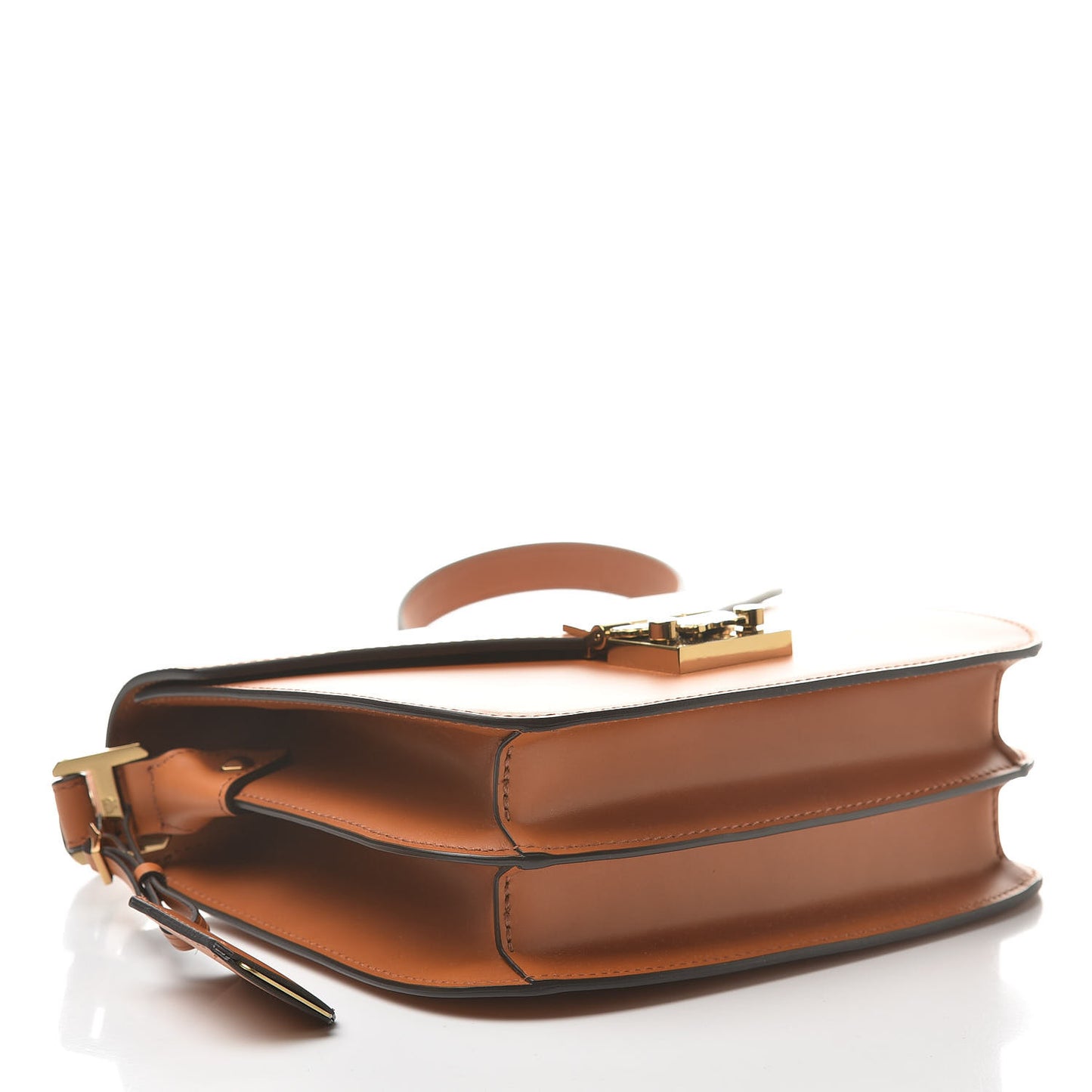 Calfskin Patricia Small Crossbody Bag Cognac