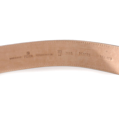 Fendi Zucca Calfskin FF Buckle Belt 105 42 Tobacco 4 of 5