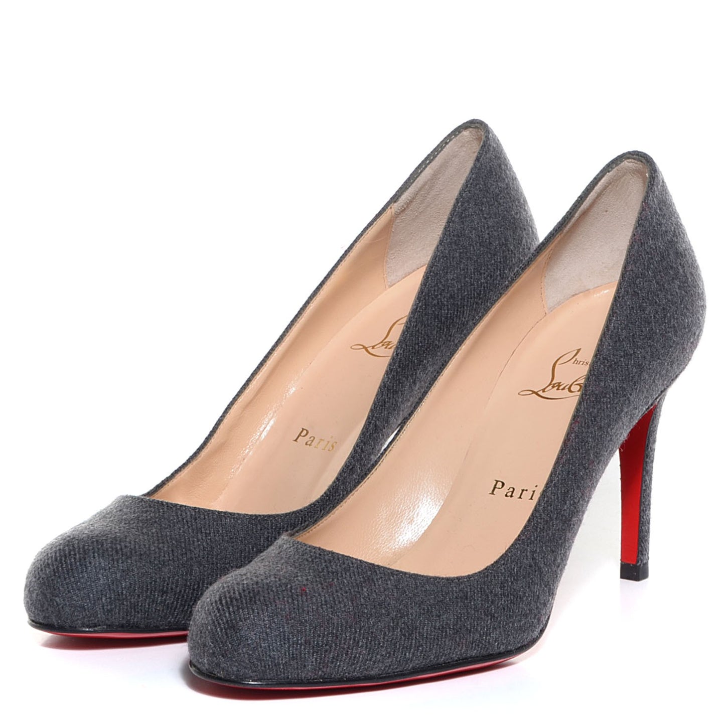 Flannel Simple 85 Pumps Light Grey 36.5