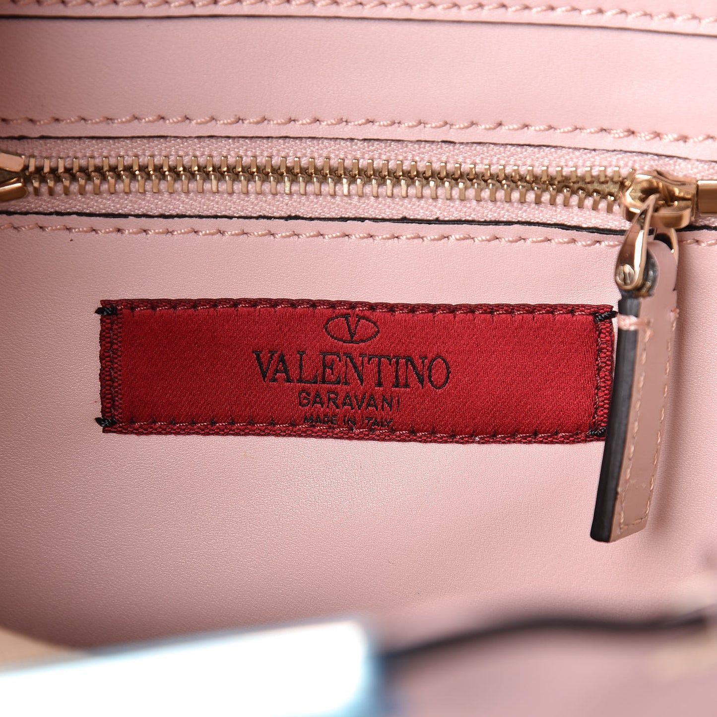 Vitello Mini Rockstud Tote Water Rose