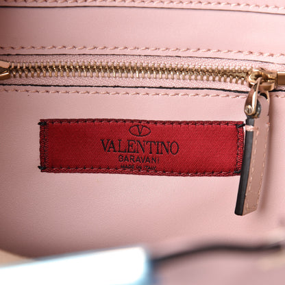 Valentino Garavani Vitello Mini Rockstud Tote Water Rose 9 of 14