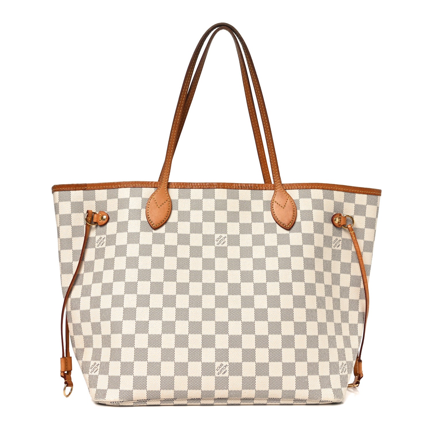 Louis Vuitton Damier Azur Neo Neverfull MM Rose Ballerine 1 of 10