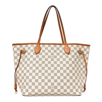 Louis Vuitton Damier Azur Neo Neverfull MM Rose Ballerine 1 of 10