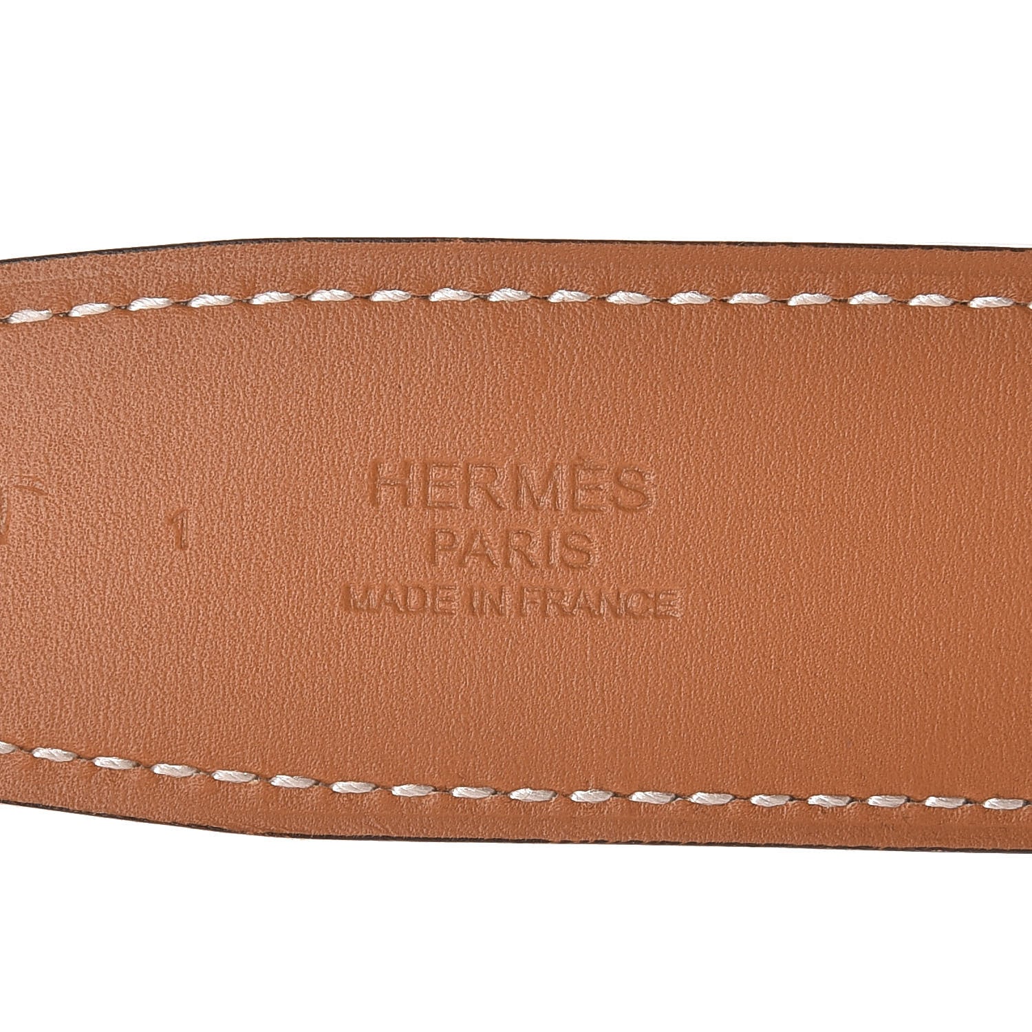 Hermes Epsom Swift 32mm Collier De Chien CDC Belt 95 Blanc Naturelle 4 of 8