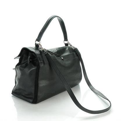 Saint Laurent Calfskin Canvas Large Muse Two Black 3 of 7