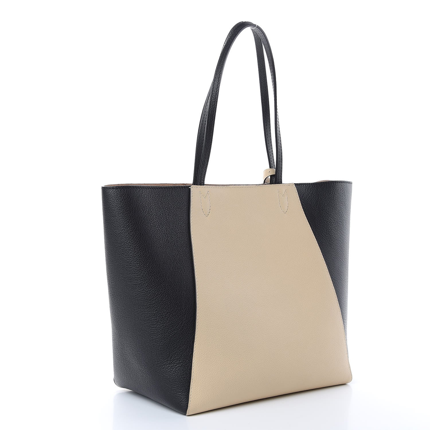 Louis Vuitton Calfskin Lockme Cabas Vanille Black 3 of 9