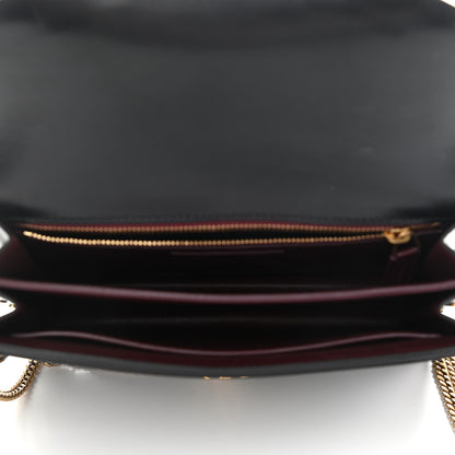 Saint Laurent Smooth Calfskin Monogram Cassandra Clasp Bag Black 5 of 19