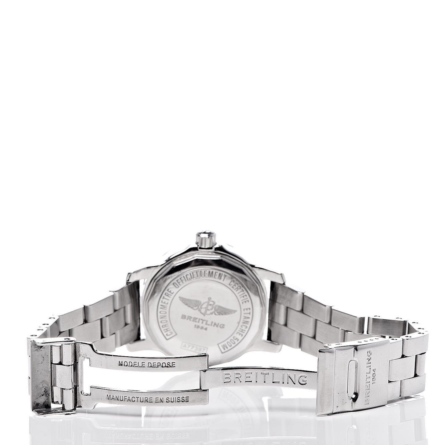 Stainless Steel 33mm Colt Ocean Chronometer Quartz Watch Blue A77387