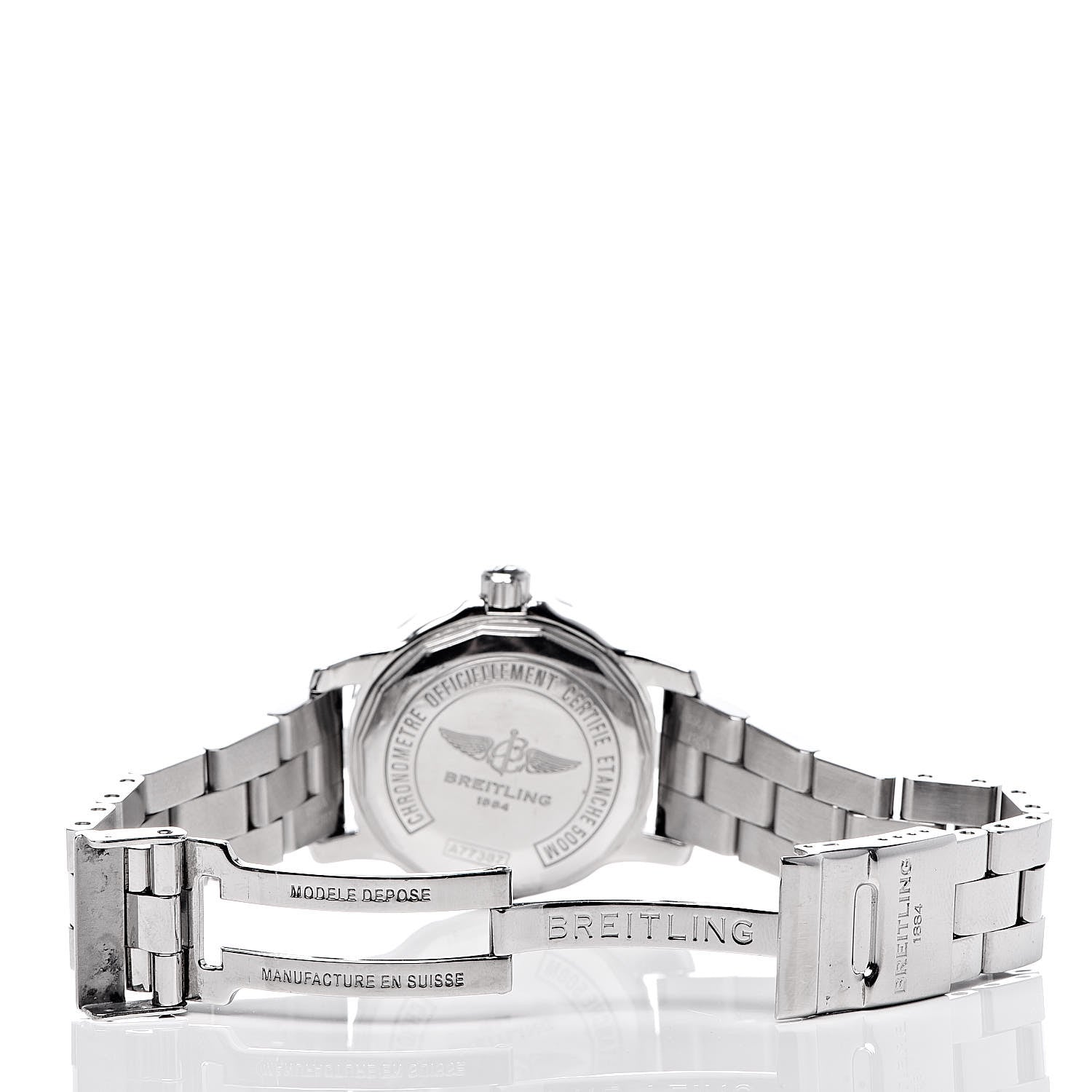 Breitling Stainless Steel 33mm Colt Ocean Chronometer Quartz Watch Blue A77387 7 of 10