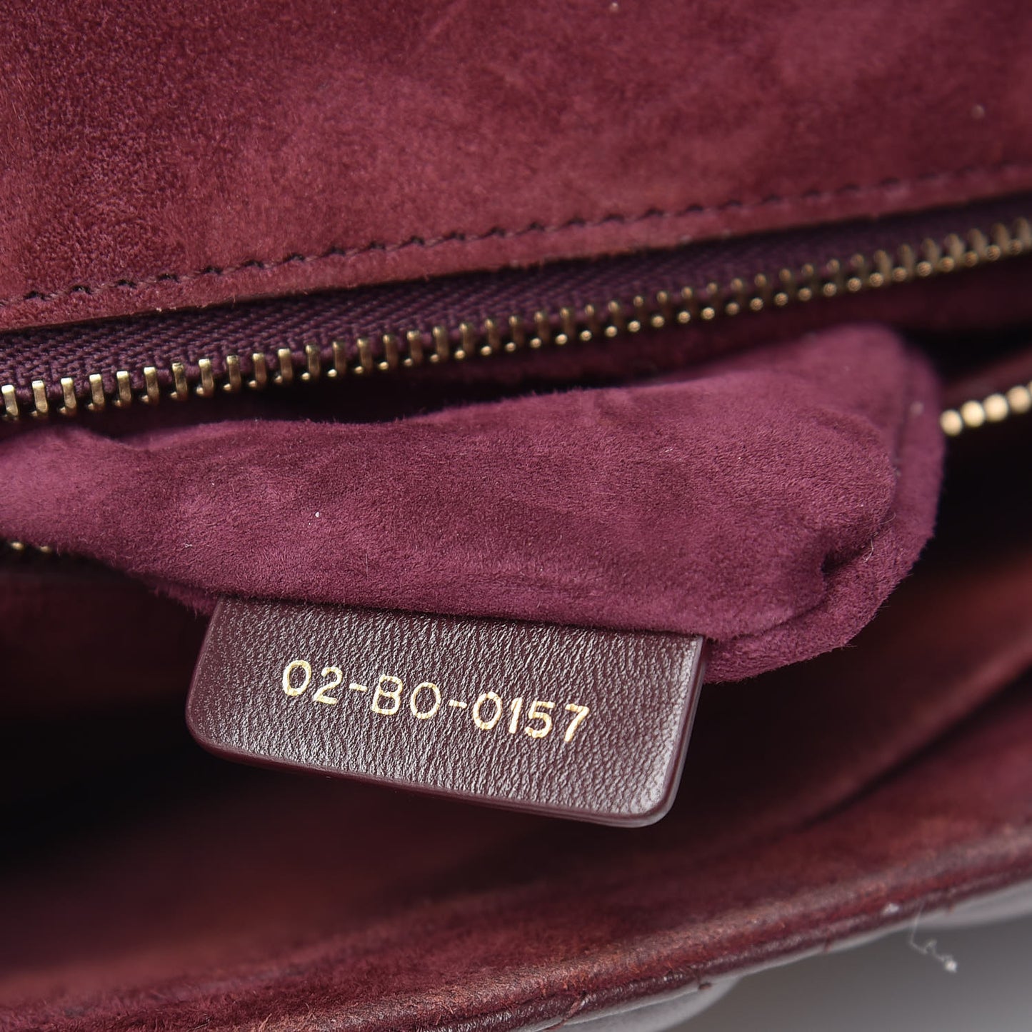 Lambskin Cannage Large Dioraddict Flap Bag Burgundy