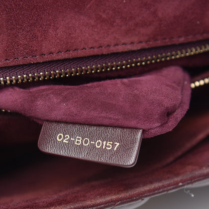 Christian Dior Lambskin Cannage Large Dioraddict Flap Bag Burgundy 14 of 15