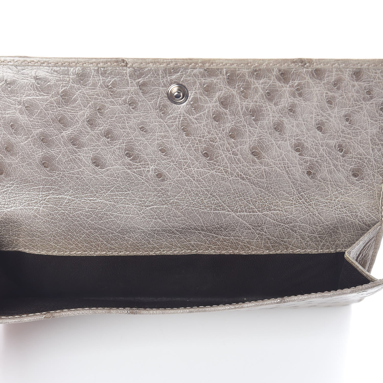 Gucci Ostrich Indy Continental Wallet Beige 6 of 8