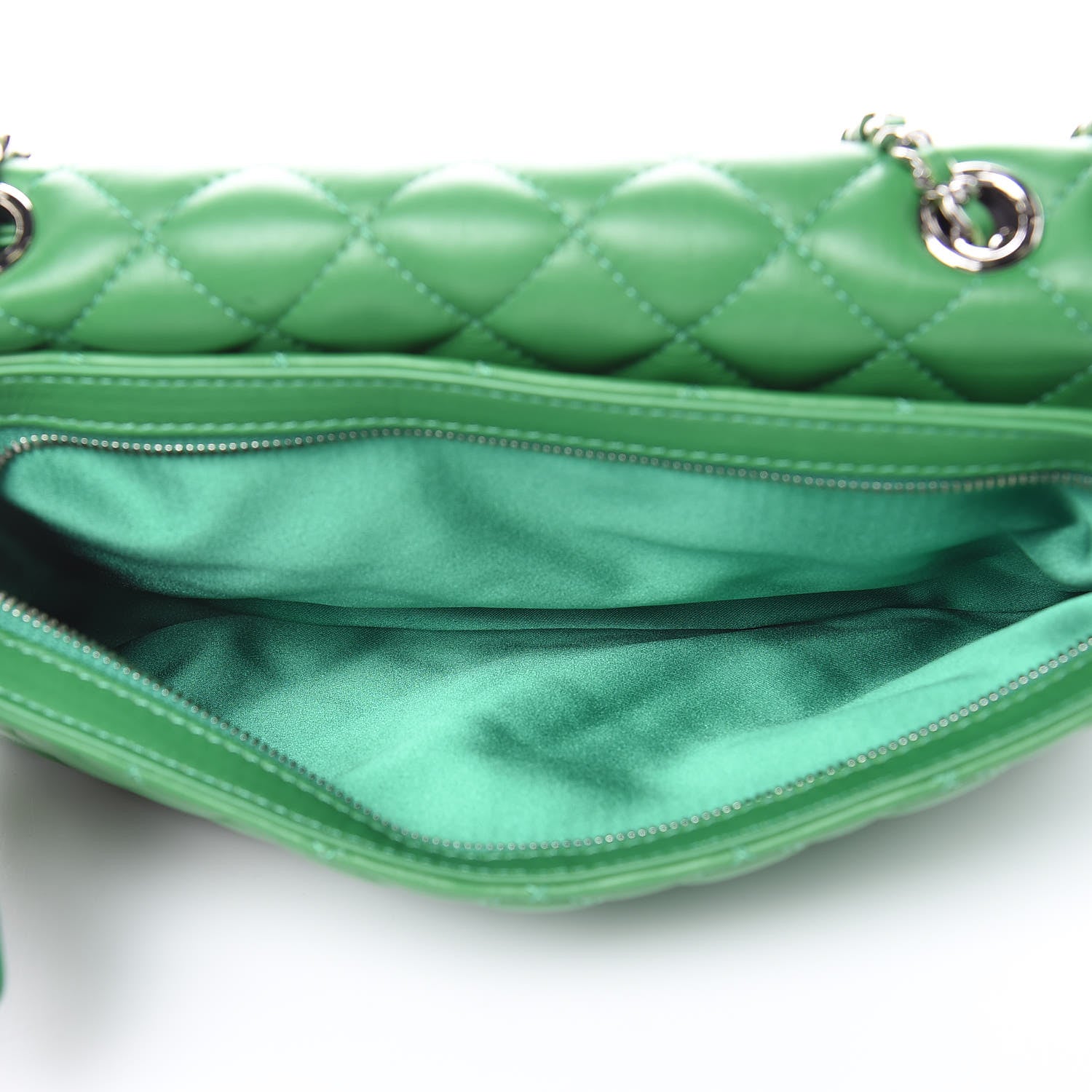 Chanel Calfskin Quilted Tender Touch Flap Bag Green 8 of 10