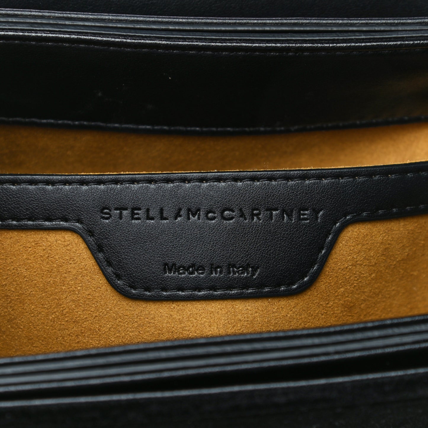 Velvet Effect Medium Falabella Box Shoulder Bag Black