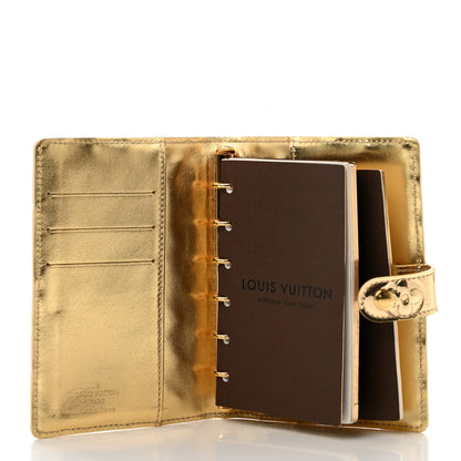 Louis Vuitton Monogram Miroir Small Ring Agenda Gold 6 of 7