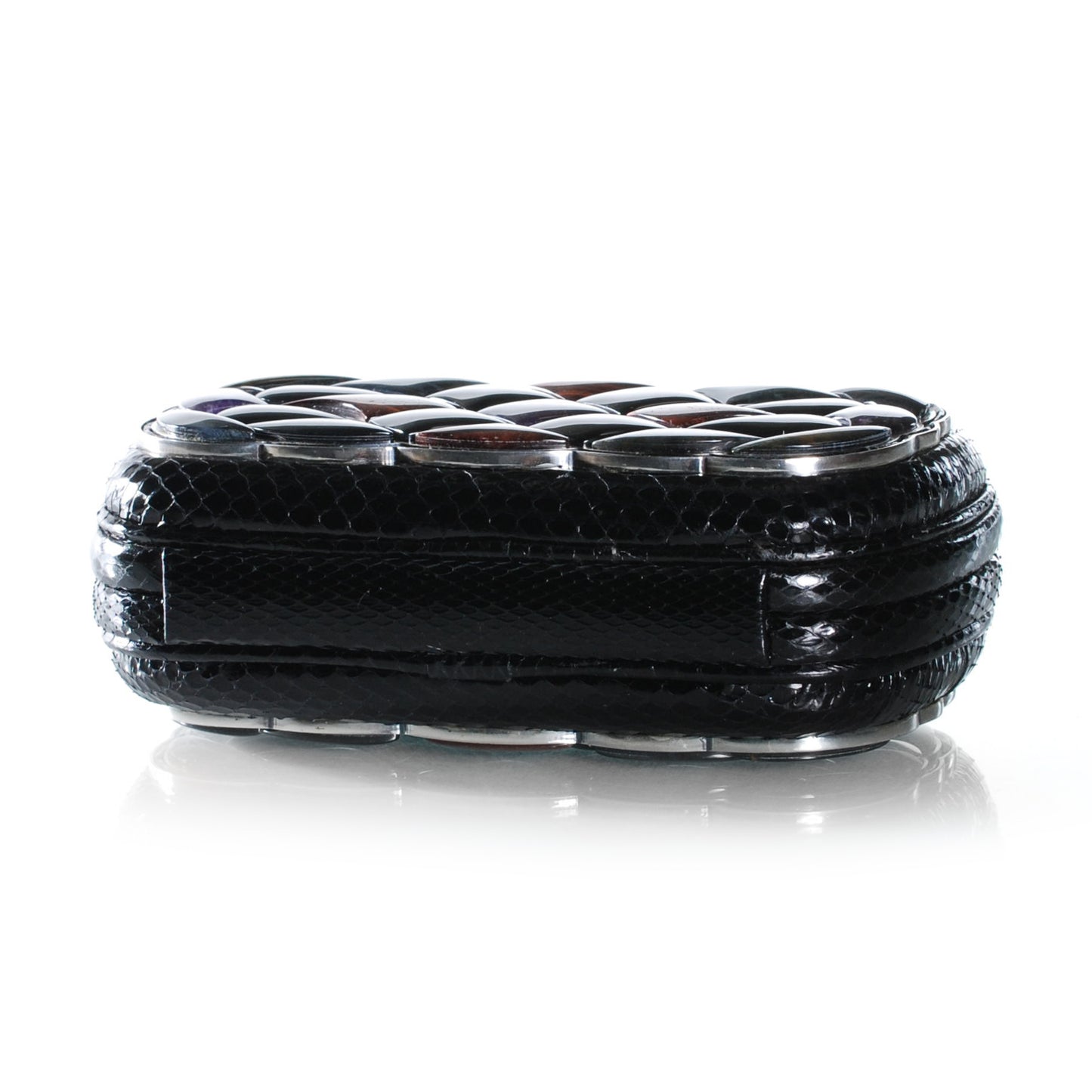 Multi Stone Python Knot Clutch