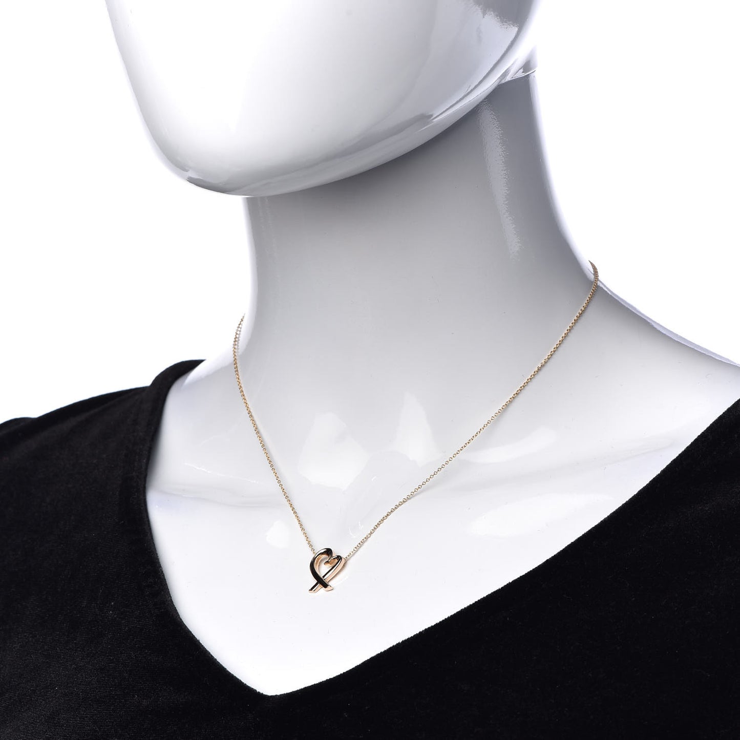 18K Rose Gold Mini Paloma Picasso Loving Heart Pendant Necklace