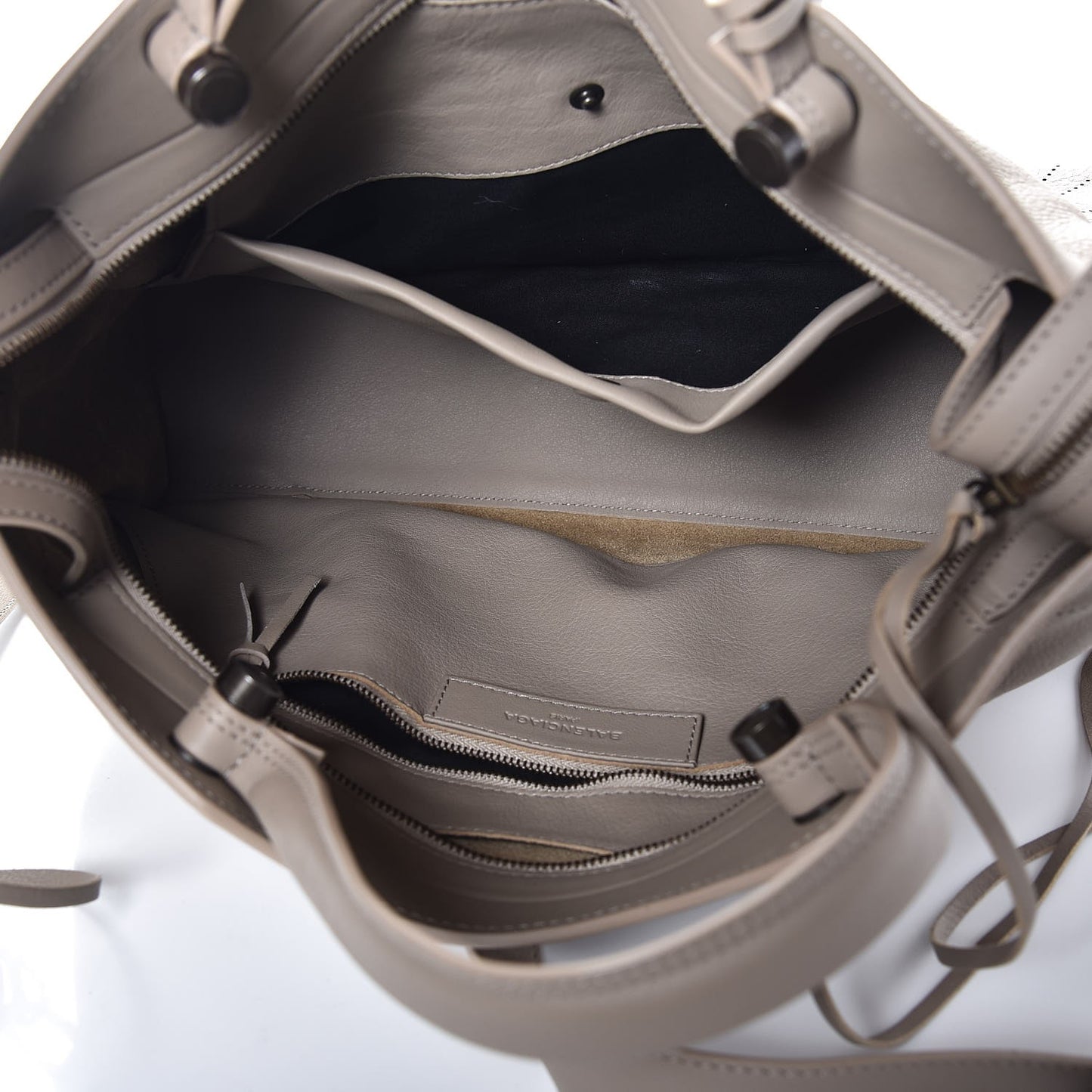 Veau Grana Perforated Blackout Hardware City Gris Cendre