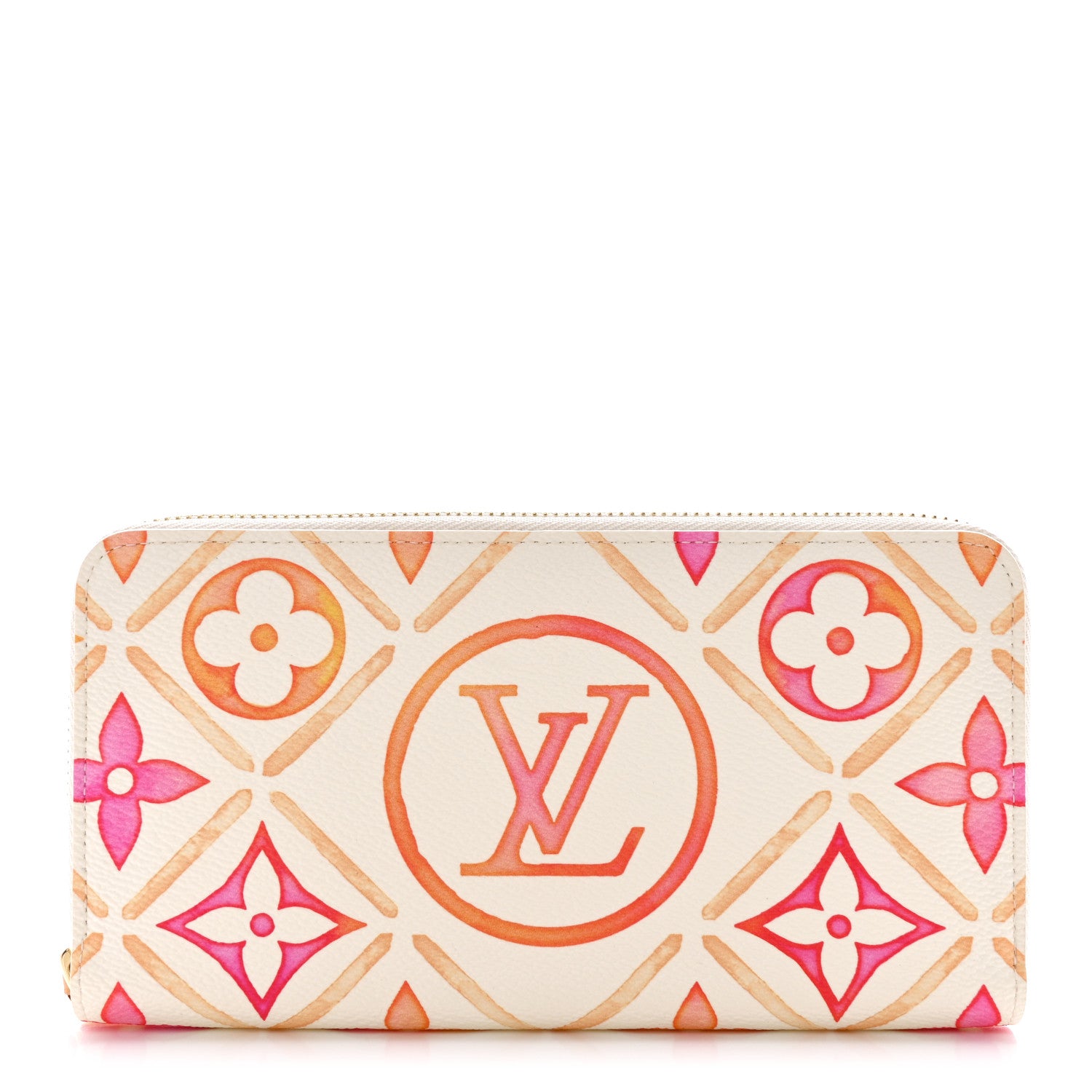 Louis Vuitton Monogram By The Pool Zippy Wallet Coral 1 of 7