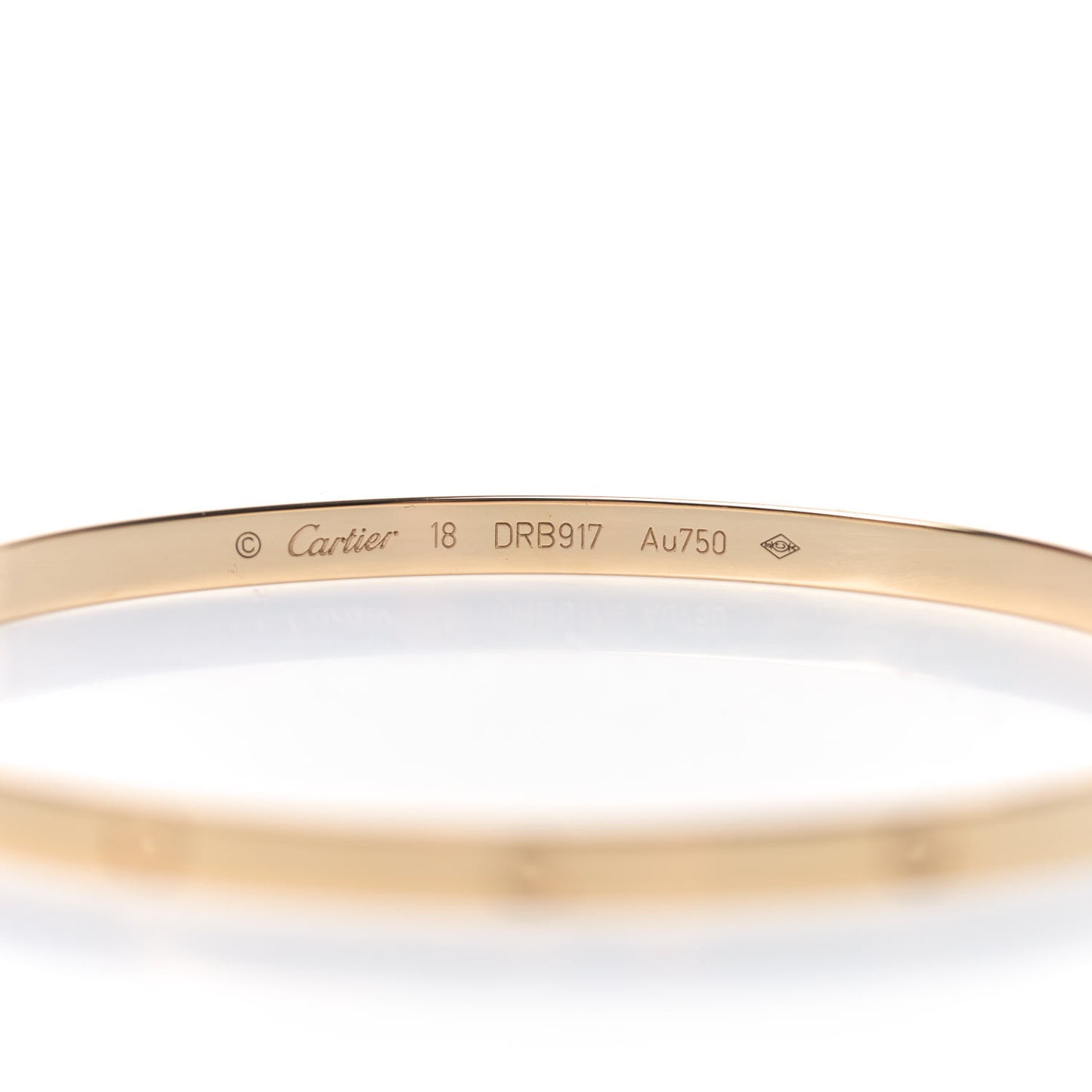 18K Yellow Gold Small LOVE Bracelet 18