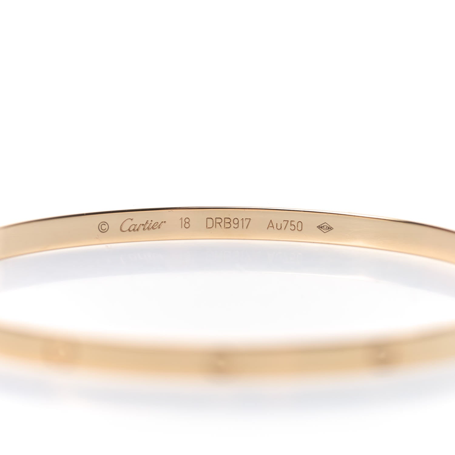 Cartier 18K Yellow Gold Small LOVE Bracelet 18 4 of 5
