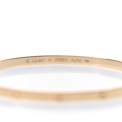 Cartier 18K Yellow Gold Small LOVE Bracelet 18 4 of 5