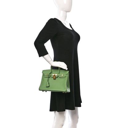 Hermes Swift Birkin 25 Vert Criquet 2 of 10