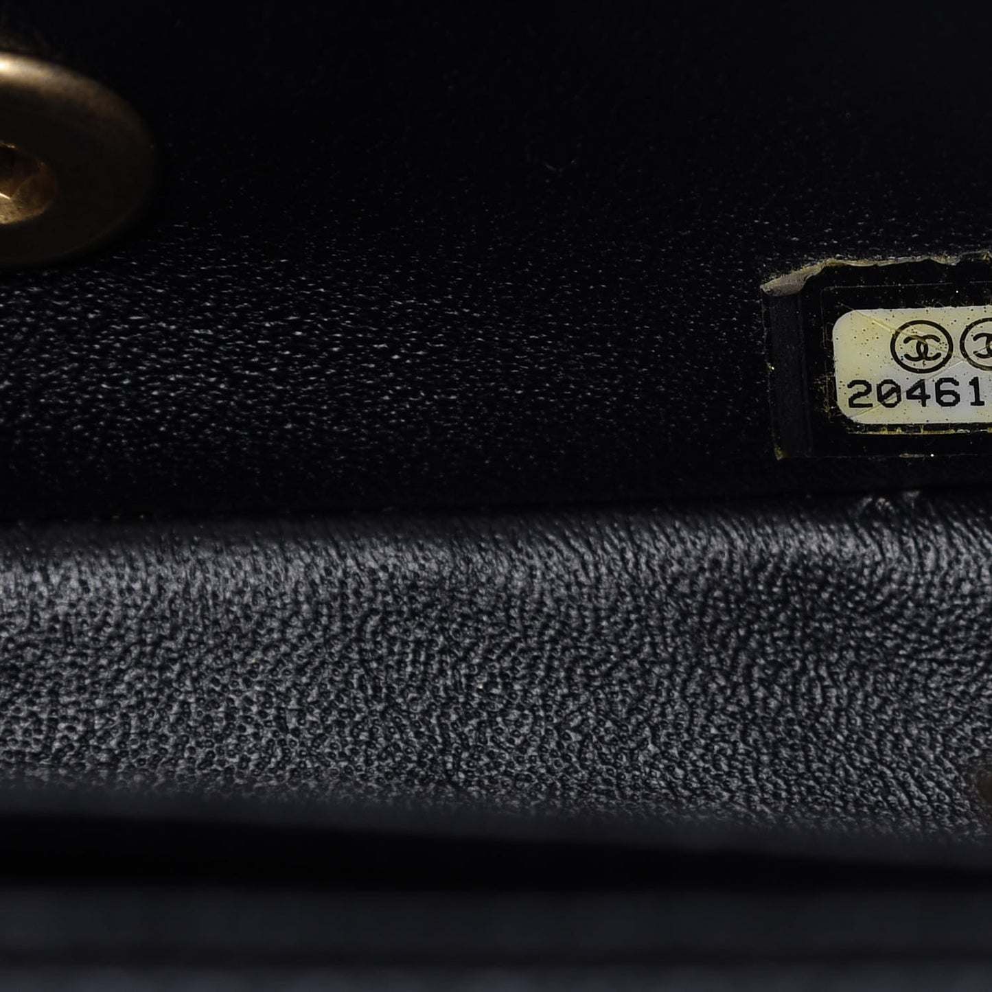Caviar Quilted Mini Square Flap Dark Charcoal