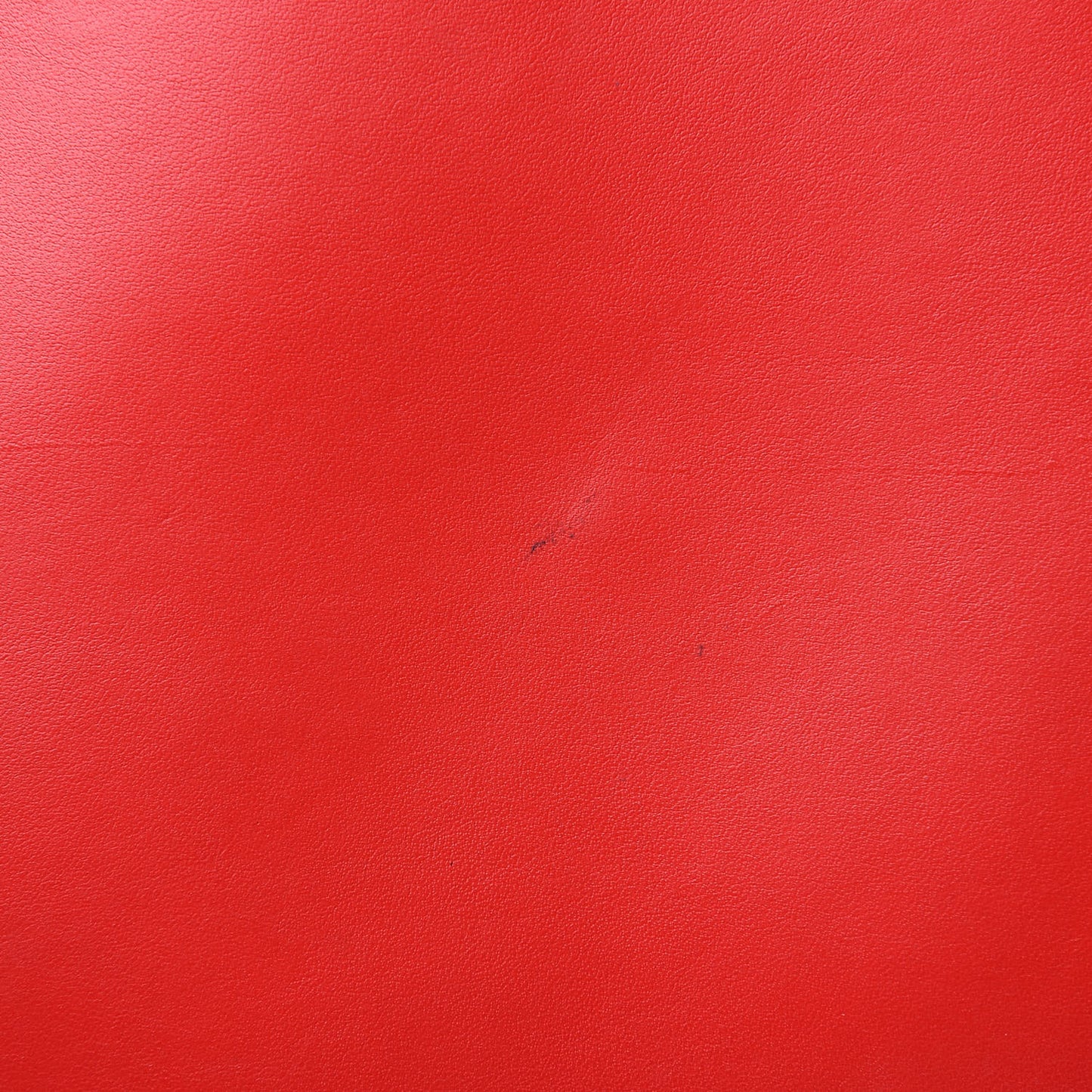 Calfskin Logo Zip Pouch Red