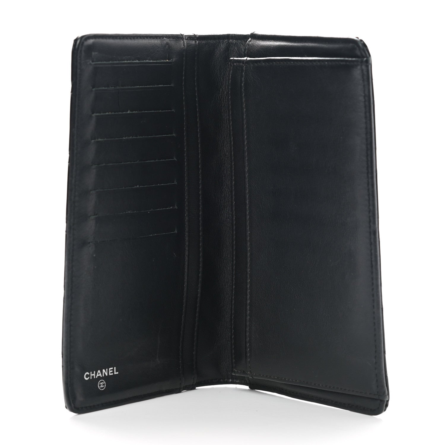 Chanel Patent Quilted Brilliant Yen Wallet Black 5 of 12