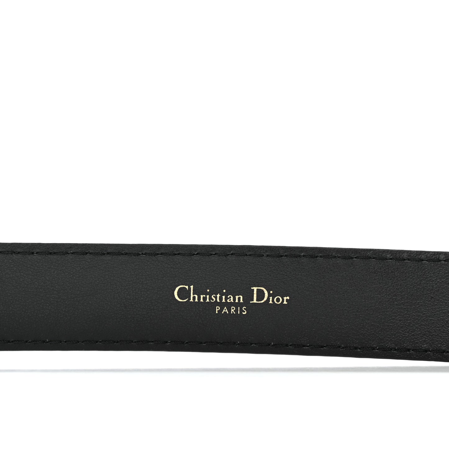 Calfskin D Fence Belt 80 32 Black