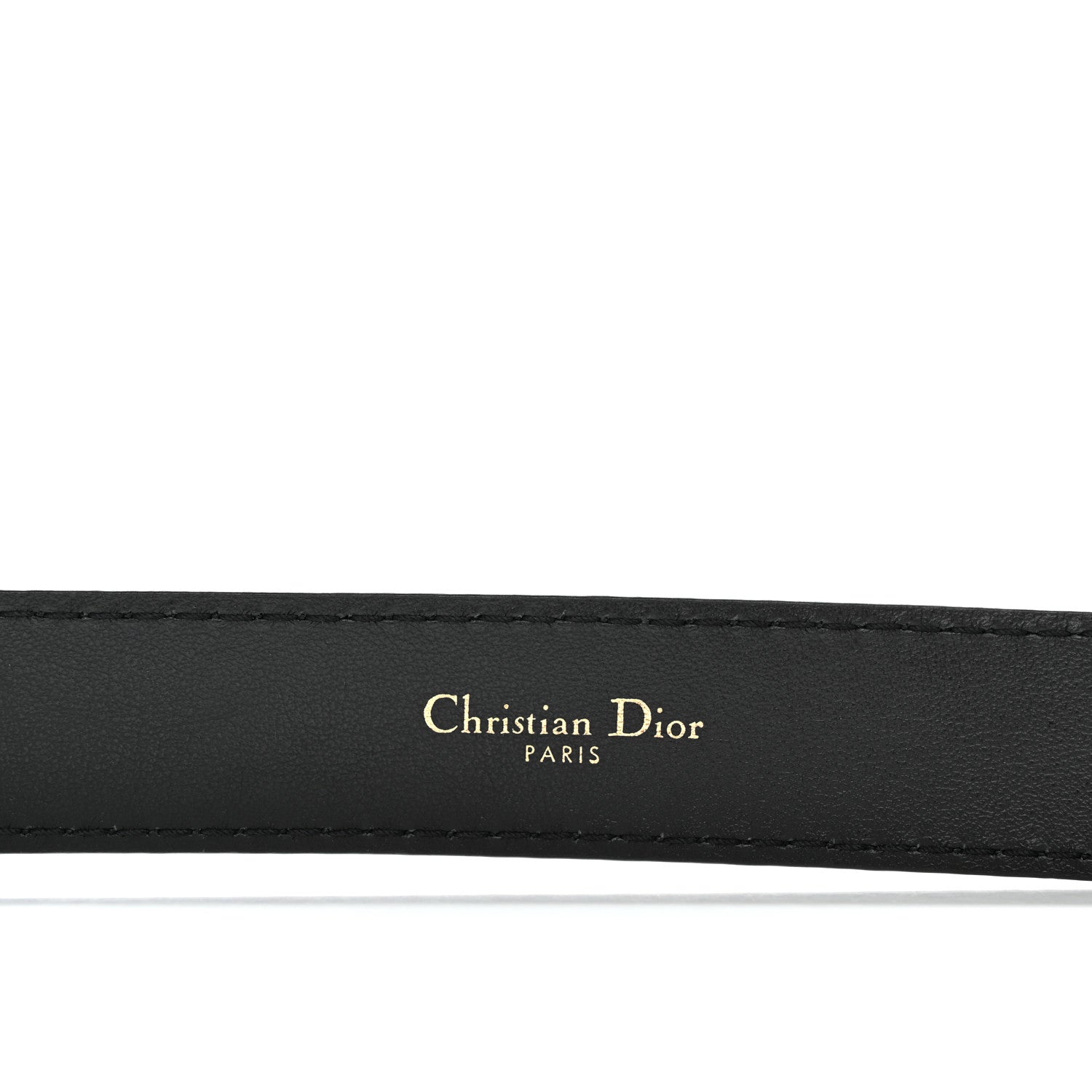 Christian Dior Calfskin D Fence Belt 80 32 Black 4 of 6