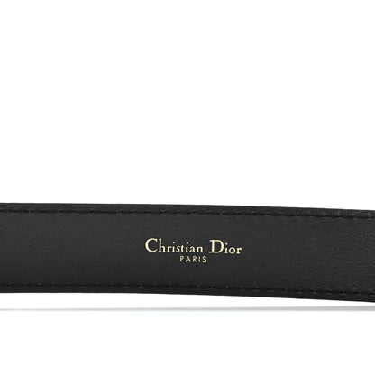 Christian Dior Calfskin D Fence Belt 80 32 Black 4 of 6