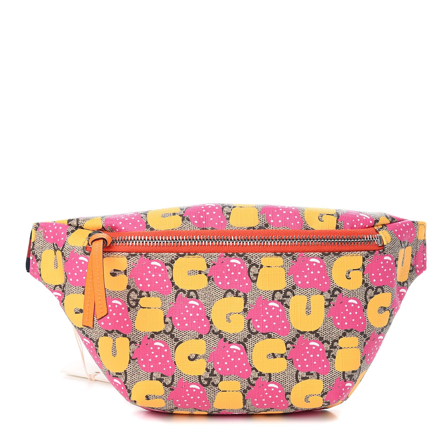 Gucci GG Supreme Monogram Childrens Strawberry Print Belt Bag Multicolor 1 of 10