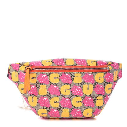 Gucci GG Supreme Monogram Childrens Strawberry Print Belt Bag Multicolor 1 of 10
